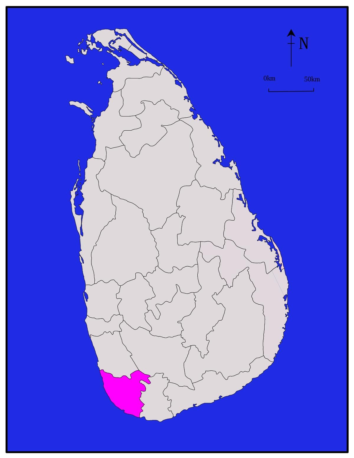 نقشہ galle سری لنکا