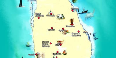 نقشہ کے jaffna سری لنکا