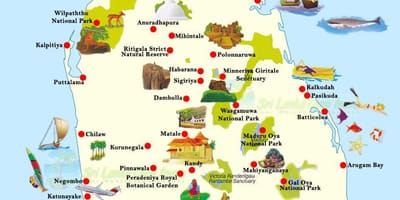 نقشہ unawatuna سری لنکا