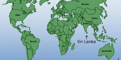 دنیا کے نقشے دکھا سری لنکا