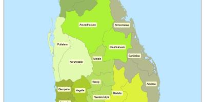 ضلع میں سری لنکا کا نقشہ